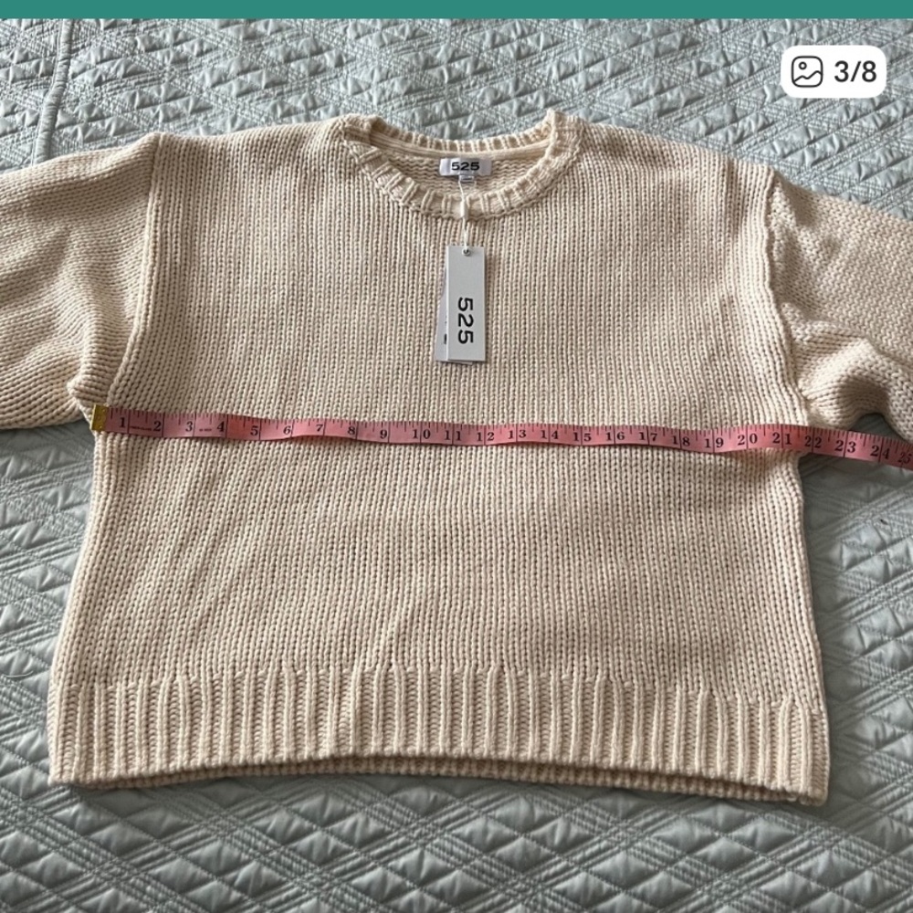 NEW! 525 America Relaxed Fit Sweater - Medium - Cream